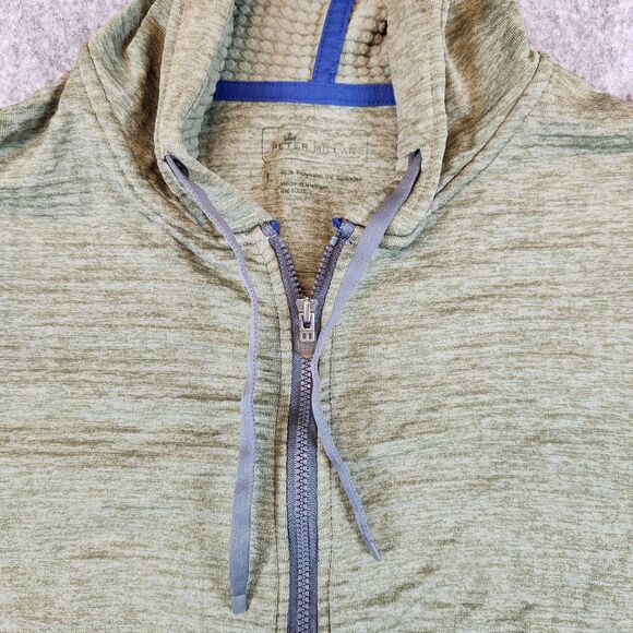 Peter Millar Apollo French Terry Hoodie Women L Green Golf Full Zip Pockets‎ - Picture 4 of 11